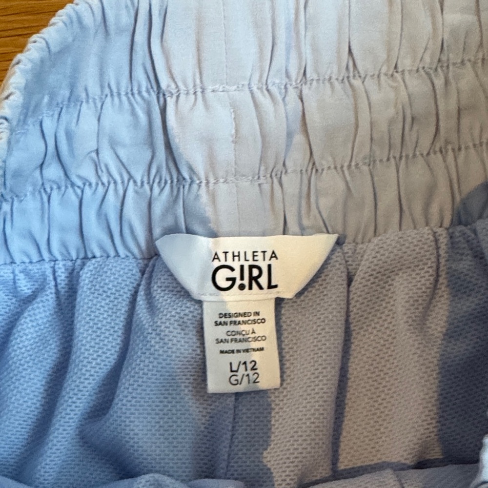 Athleta Kids Light Blue Joggers - Picture 2 of 2